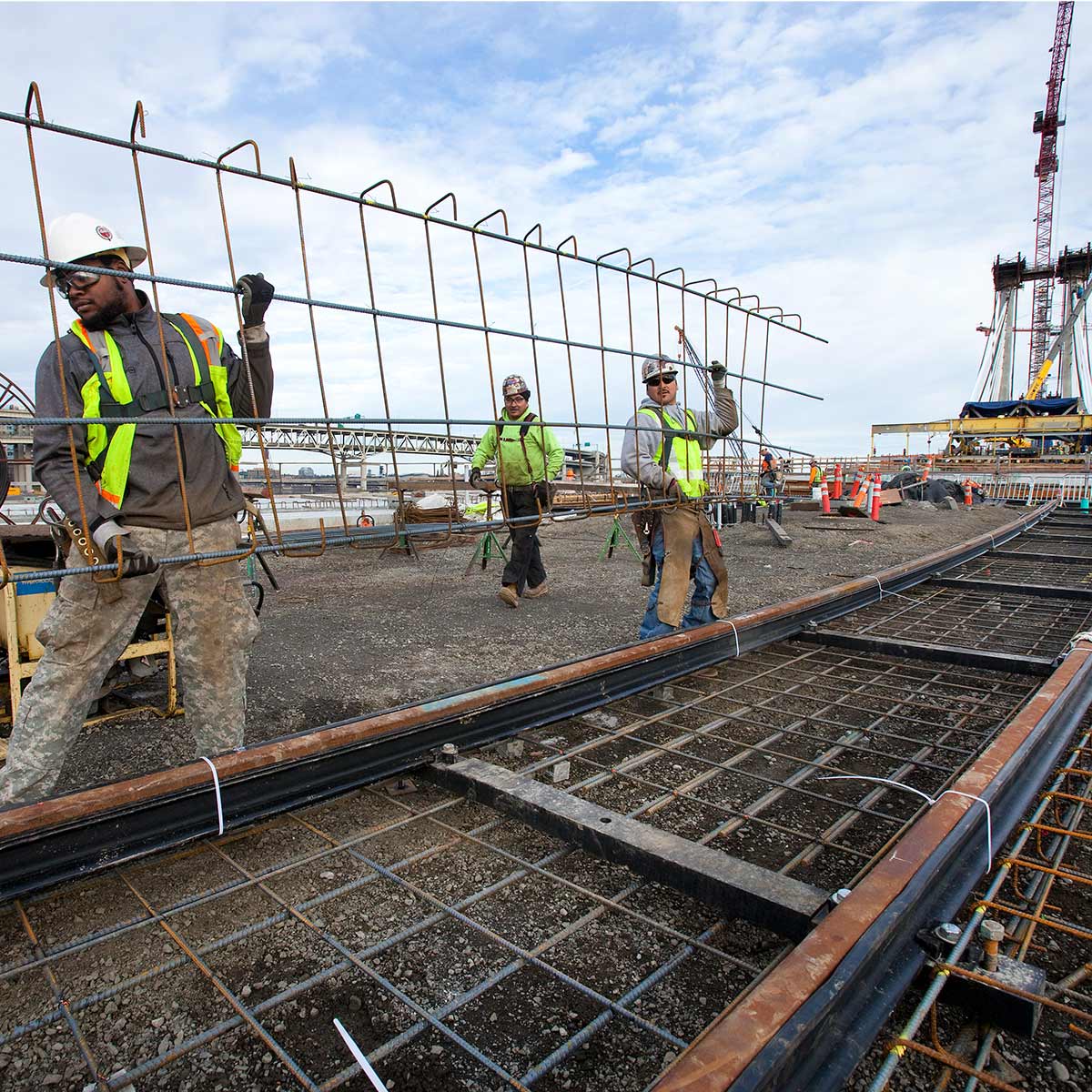 photo of construction workers